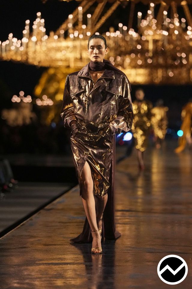 Saint Laurent, SS27 womenswear, Bronze, look 8