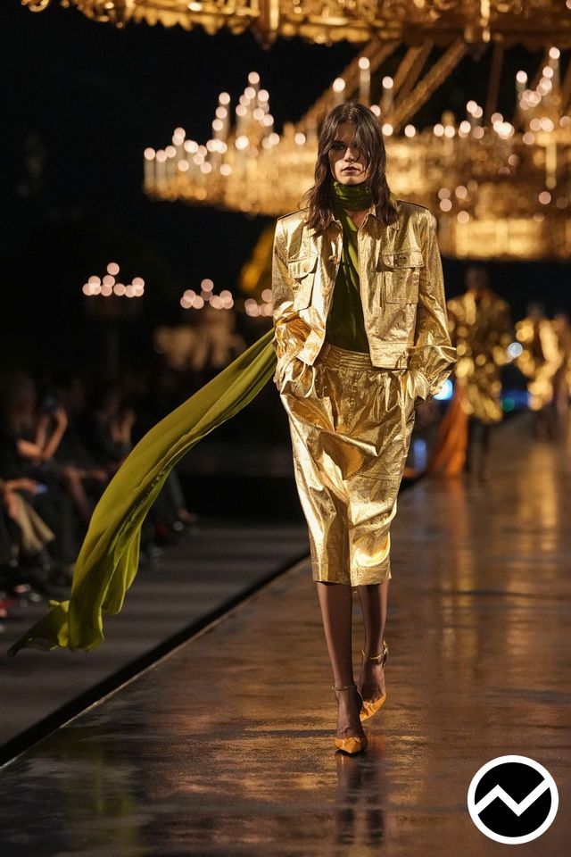 Saint Laurent, SS27 womenswear, 80s Retro, look 11