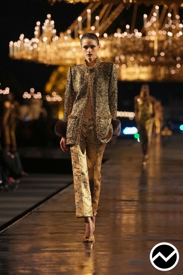 Saint Laurent, SS27 womenswear, Hook-and-Eye Jacket, look 32