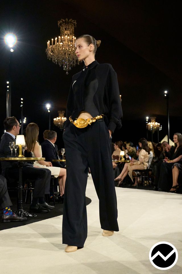 Schiaparelli, SS27 womenswear, Single Pleated Pants, look 8