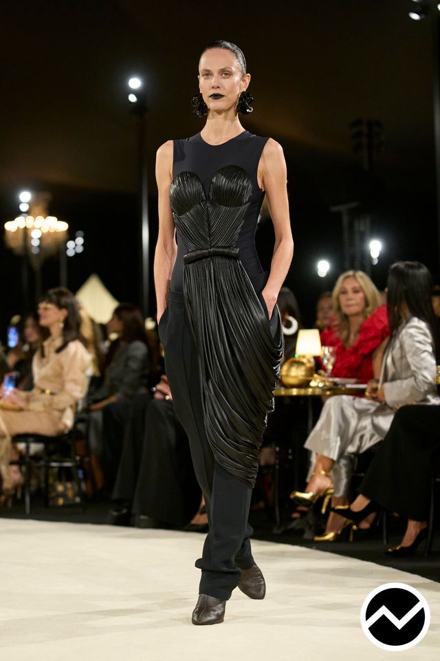 Schiaparelli, SS27 womenswear, Draped Top, look 16