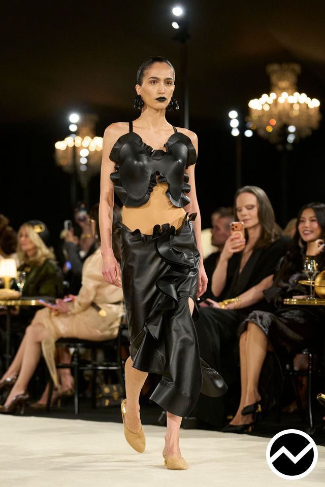 Schiaparelli, SS27 womenswear, Scalloped Top, look 30