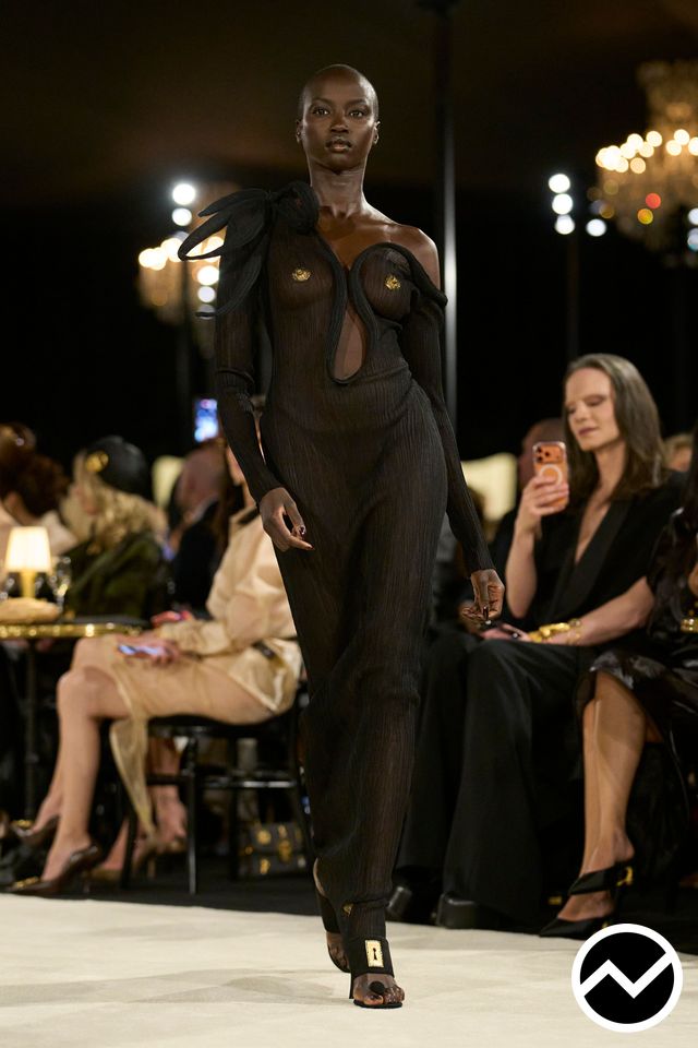 Schiaparelli, SS27 womenswear, Stretch Fit Dress, look 39