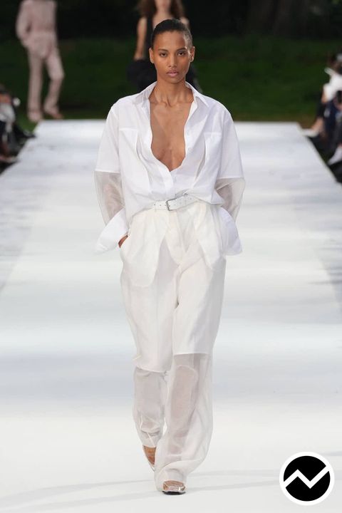 Stella Mccartney, SS27 womenswear, Patch Pockets Shirts, look 3