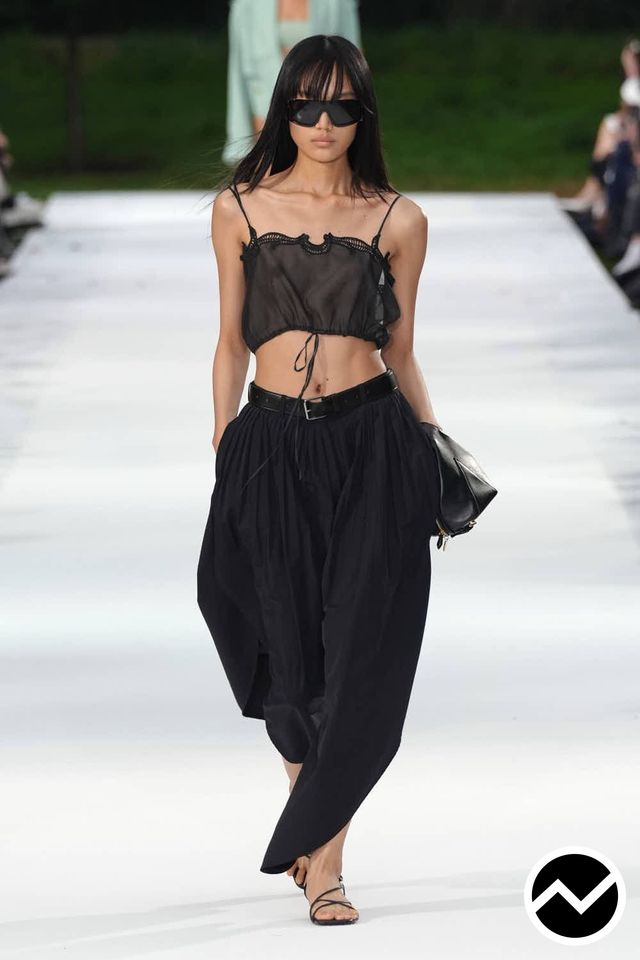 Stella Mccartney, SS27 womenswear, Barrel Pants, look 12