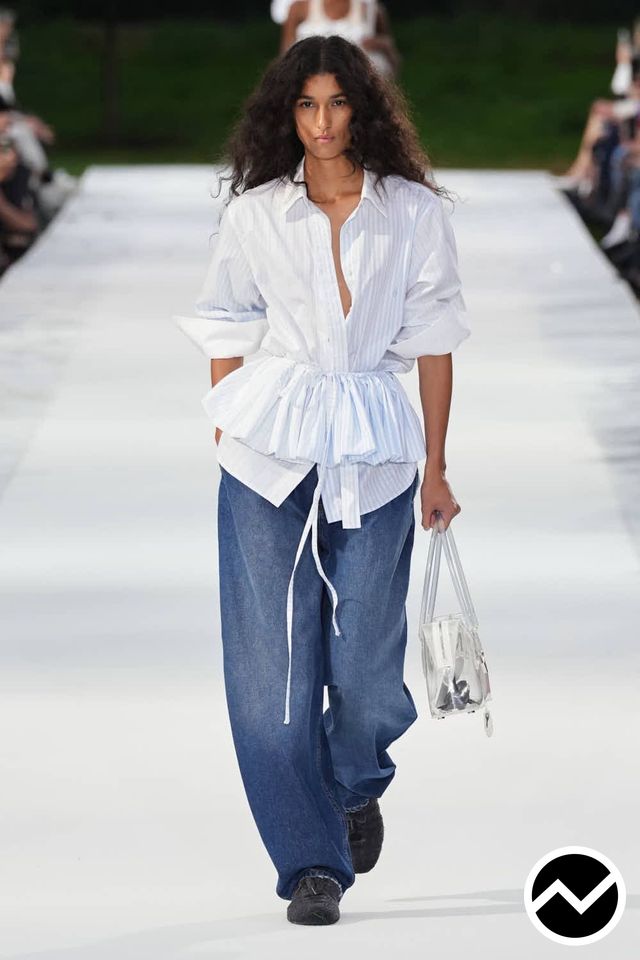 Stella Mccartney, SS27 womenswear, Nordic Blue, look 22