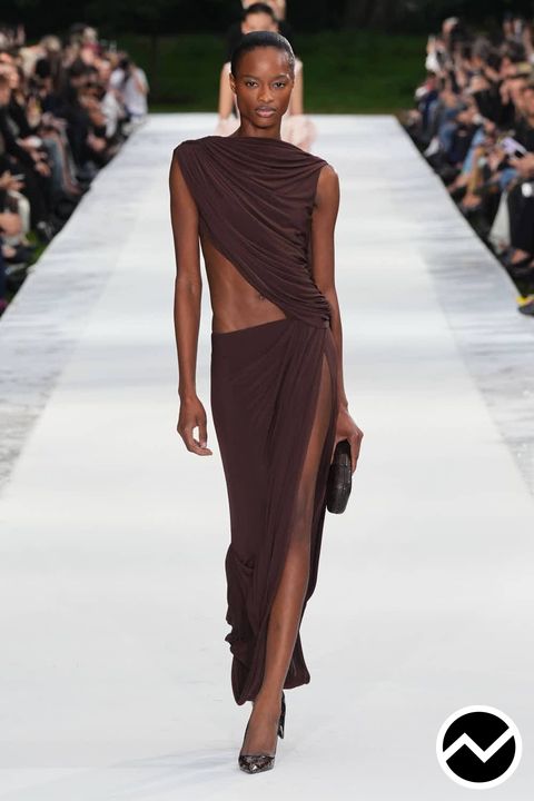 Stella Mccartney, SS27 womenswear, Draped Dress, look 41