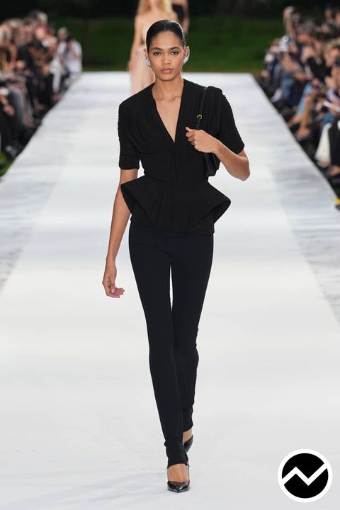 Stella Mccartney, SS27 womenswear, Peplum Blouse, look 43