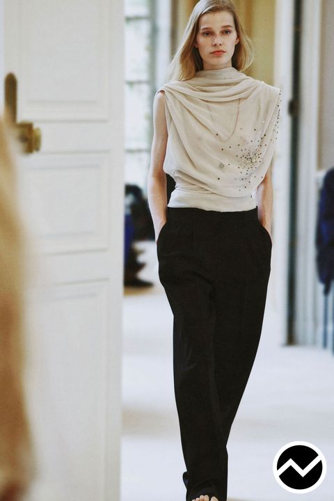 The Row, SS27 womenswear, Double Pleated Pants, look 26