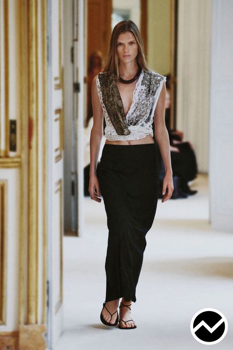 The Row, SS27 womenswear, Asymmetric Hem Top, look 35