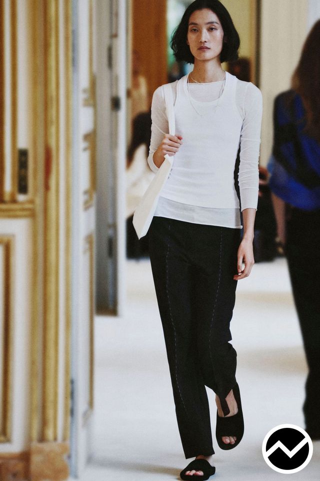 The Row, SS27 womenswear, Three-Quarter Sleeve Top, look 38