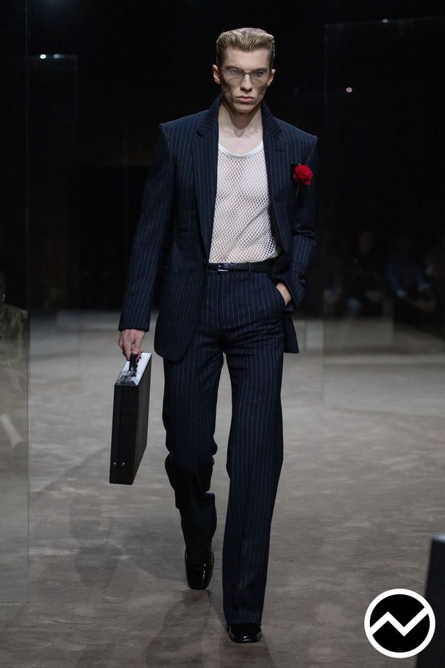 Tom Ford, SS27 menswear, 80s Retro, look 3