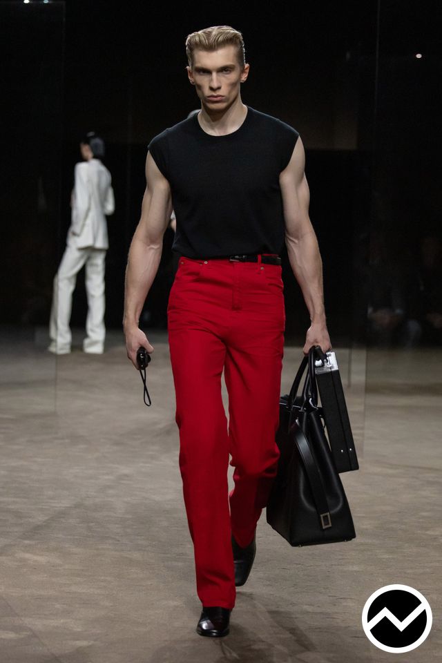 Tom Ford, SS27 menswear, High-Rise Jeans, look 46