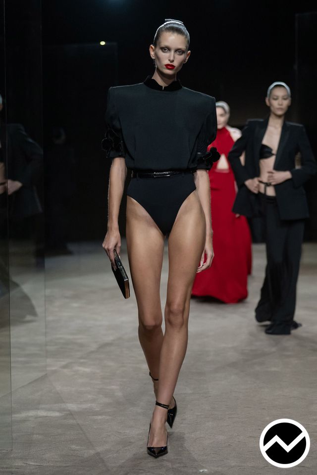 Tom Ford, SS27 womenswear, 80s Retro, look 57