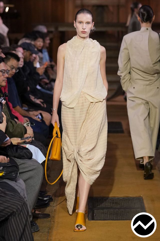 Uma Wang, SS27 womenswear, Draped Blouse, look 8