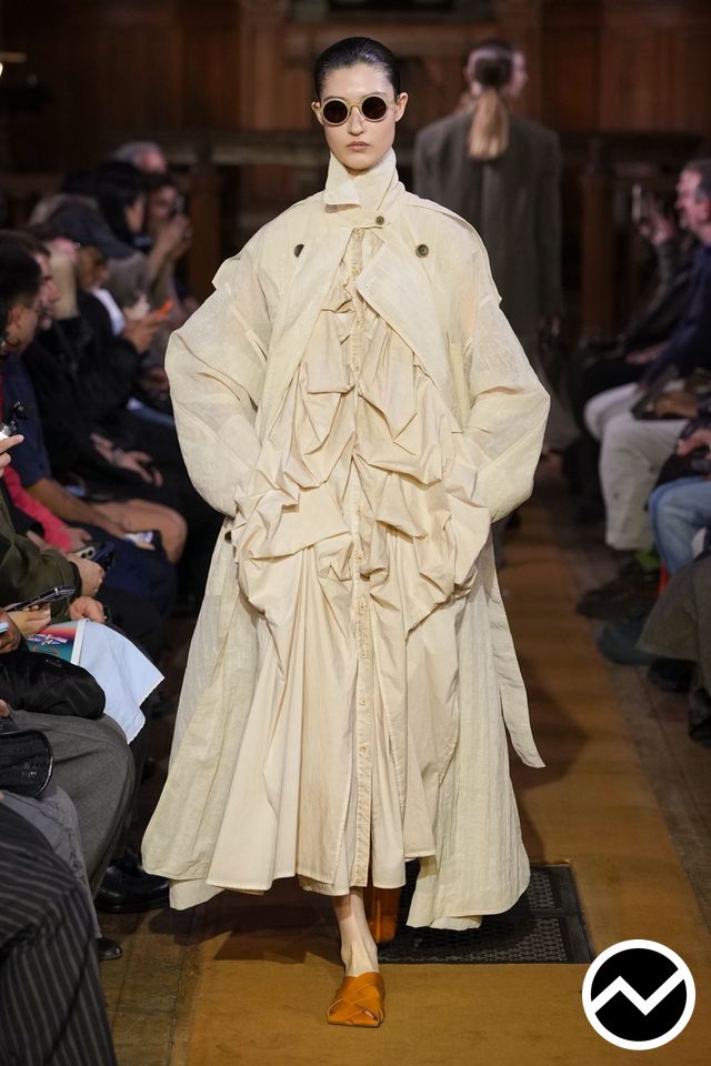 Uma Wang, SS27 womenswear, Funnel Coat, look 11