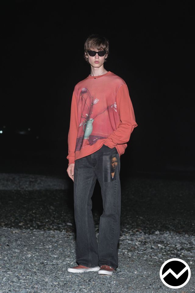 Undercover, SS27 menswear, Coral, look 24