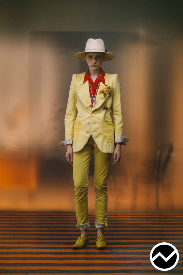 Undercover, SS27 womenswear, Citrine, look 1