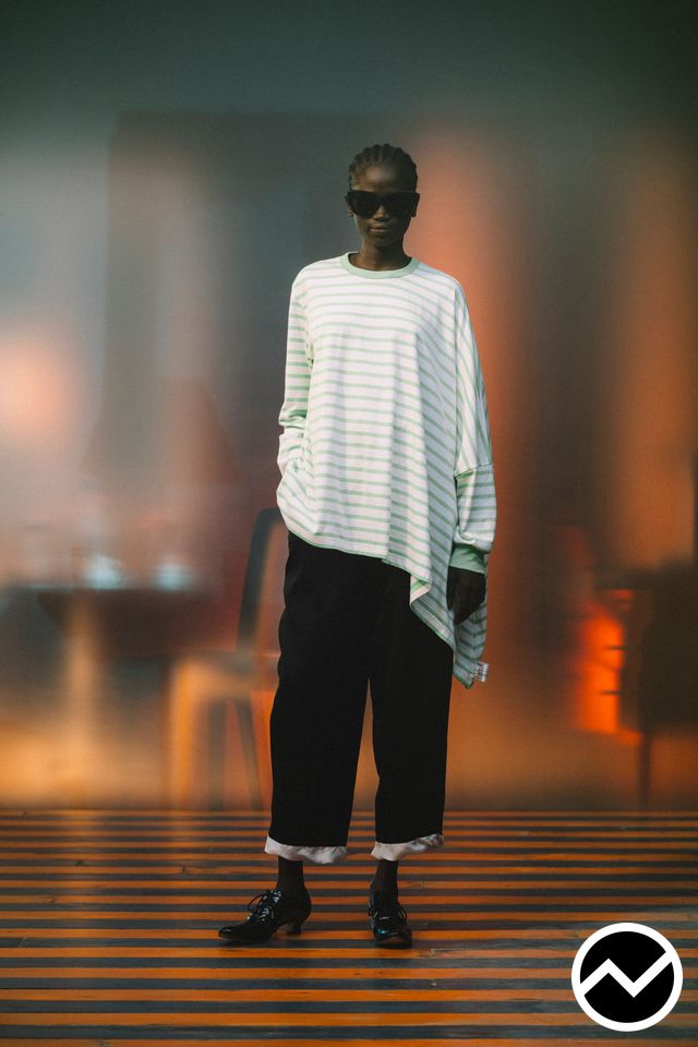 Undercover, SS27 womenswear, Cropped Pants, look 11