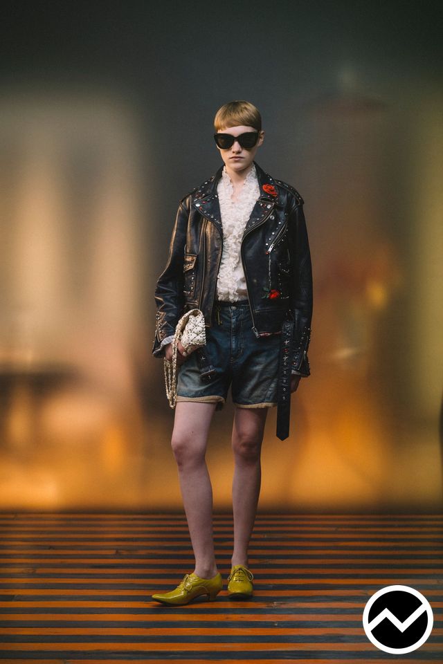 Undercover, SS27 womenswear, Cuffed Shorts, look 24
