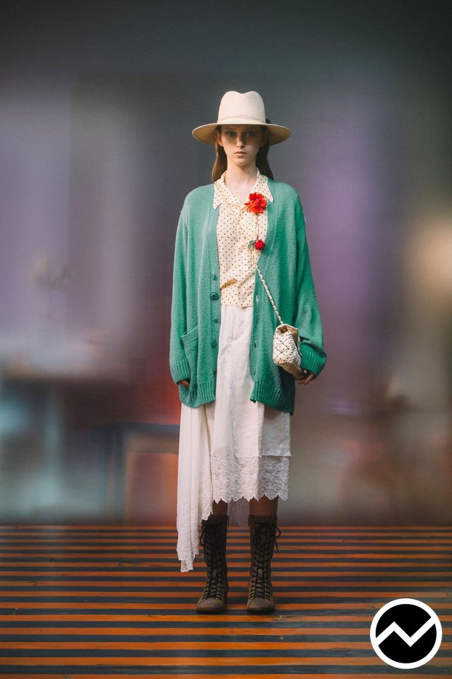 Undercover, SS27 womenswear, Cottagecore, look 34