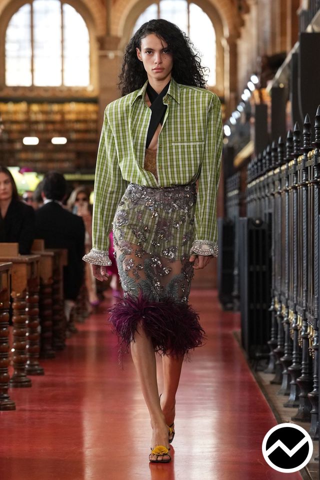 Valentino, SS27 womenswear, Herbal Green, look 40