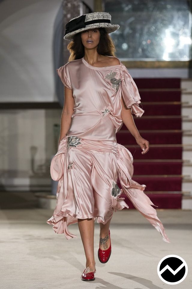 Vaquera, SS27 womenswear, Dusty Rose, look 22