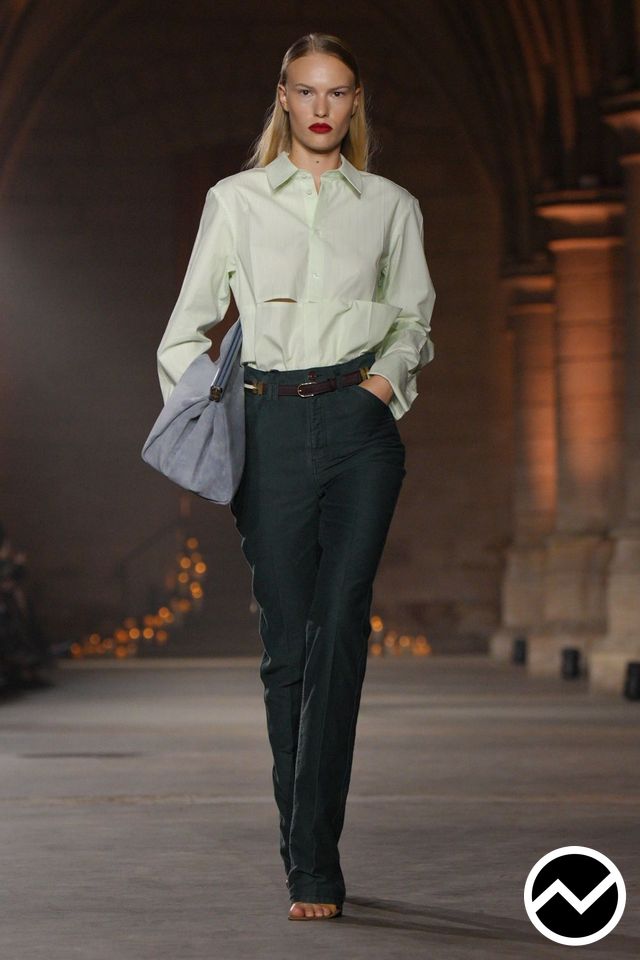 Victoria Beckham, SS27 womenswear, Pine Green, look 23