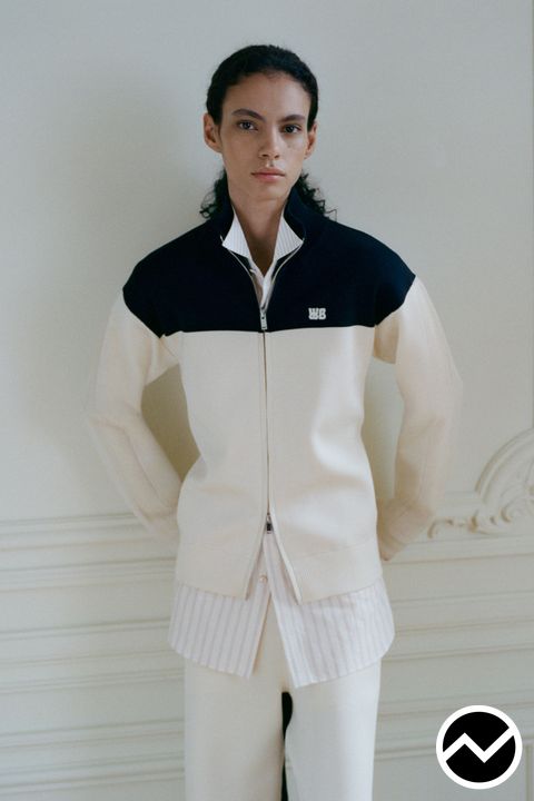 Wales Bonner, SS27 womenswear, Zip Up Sweatshirt, look 14