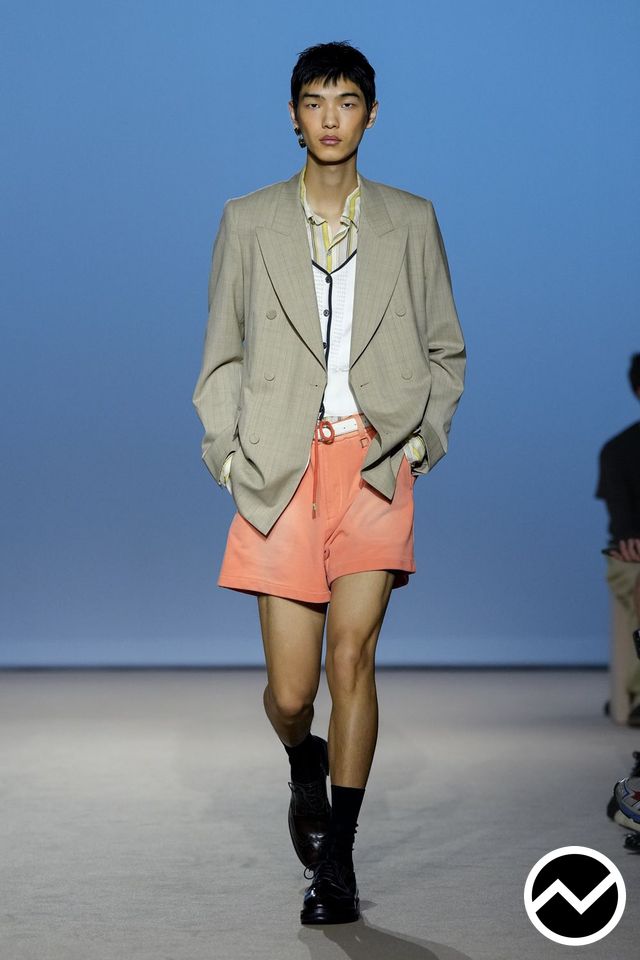 Wooyoungmi, SS27 menswear, Coral, look 19