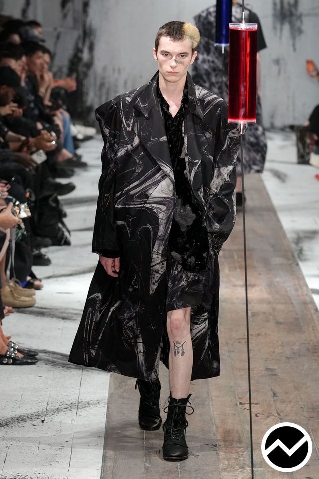 Yohji Yamamoto, SS27 menswear, Goth, look 8