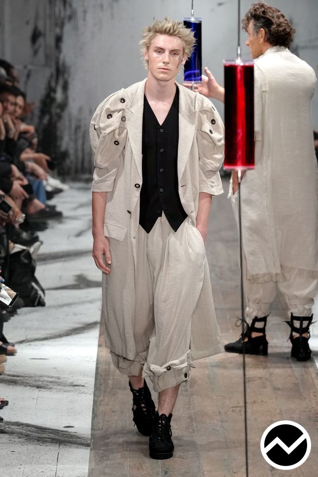 Yohji Yamamoto, SS27 menswear, Waistcoat, look 19