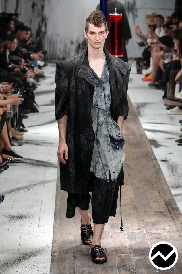 Yohji Yamamoto, SS27 menswear, Jacquard, look 21