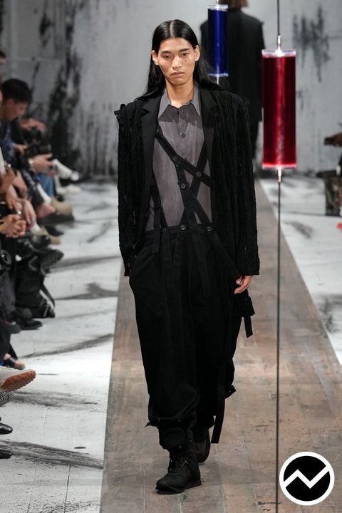 Yohji Yamamoto, SS27 menswear, Goth, look 33
