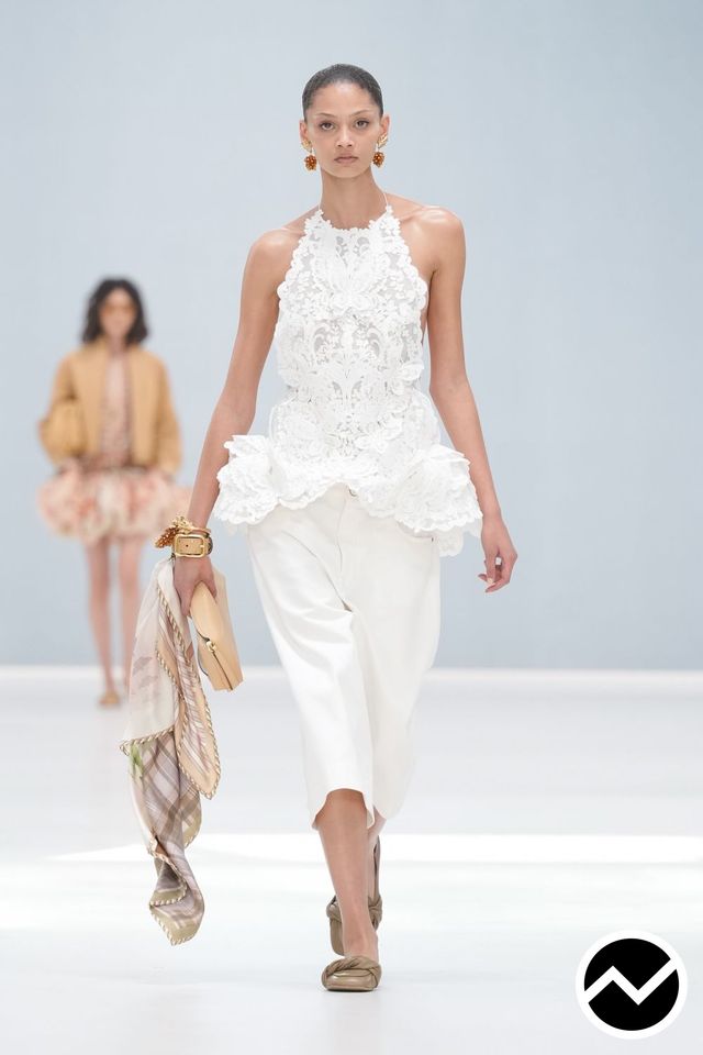 Zimmermann, SS27 womenswear, Tie Blouse, look 12