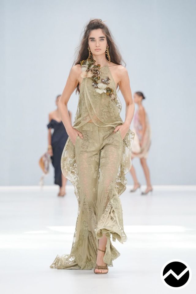 Zimmermann, SS27 womenswear, Olive, look 26