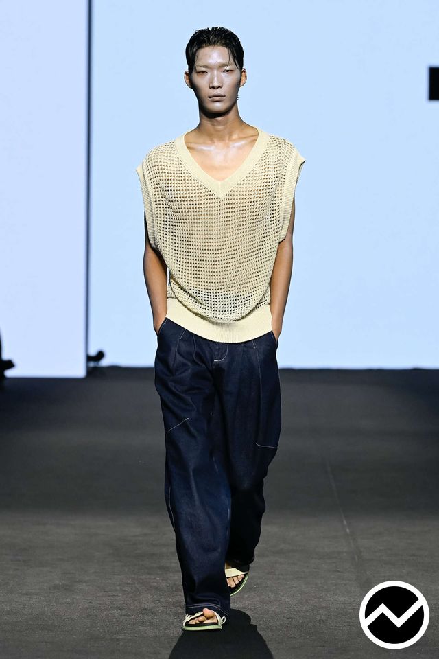 Kimoui, SS27 menswear, Mesh, look 1