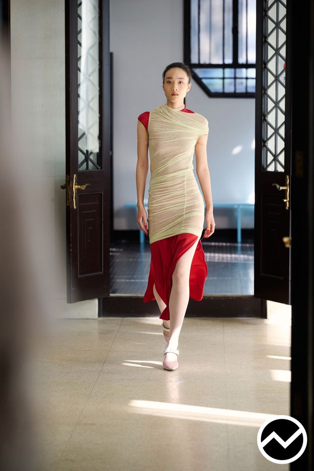 Samuel Guì Yang, SS27 womenswear, Satin, look 22