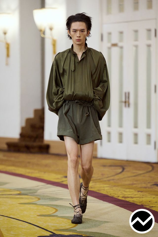 Xu Zhi, SS27 menswear, Olive, look 40