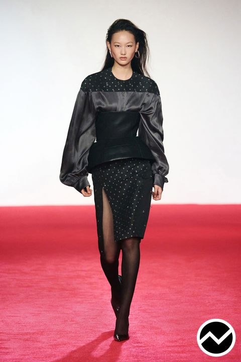 Yirantian, SS27 womenswear, Blouson Sleeve Blouse, look 36