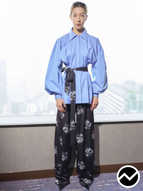 Akikoaoki, SS27 womenswear, Oversized Shirts, look 15