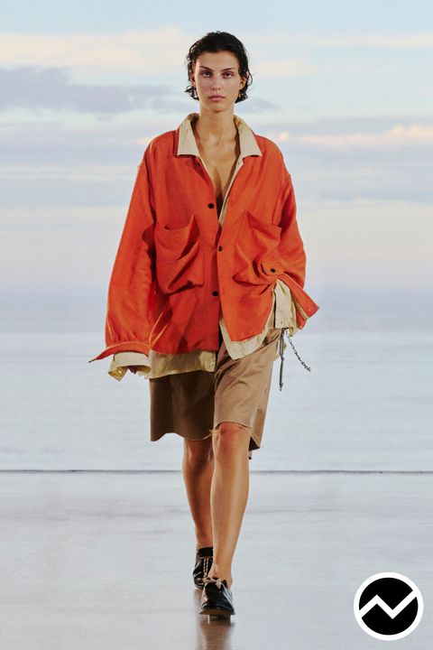 Ancellm, SS27 womenswear, Drop Shoulder Jacket, look 20