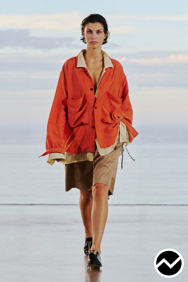 Ancellm, SS27 womenswear, Drop Shoulder Jacket, look 20