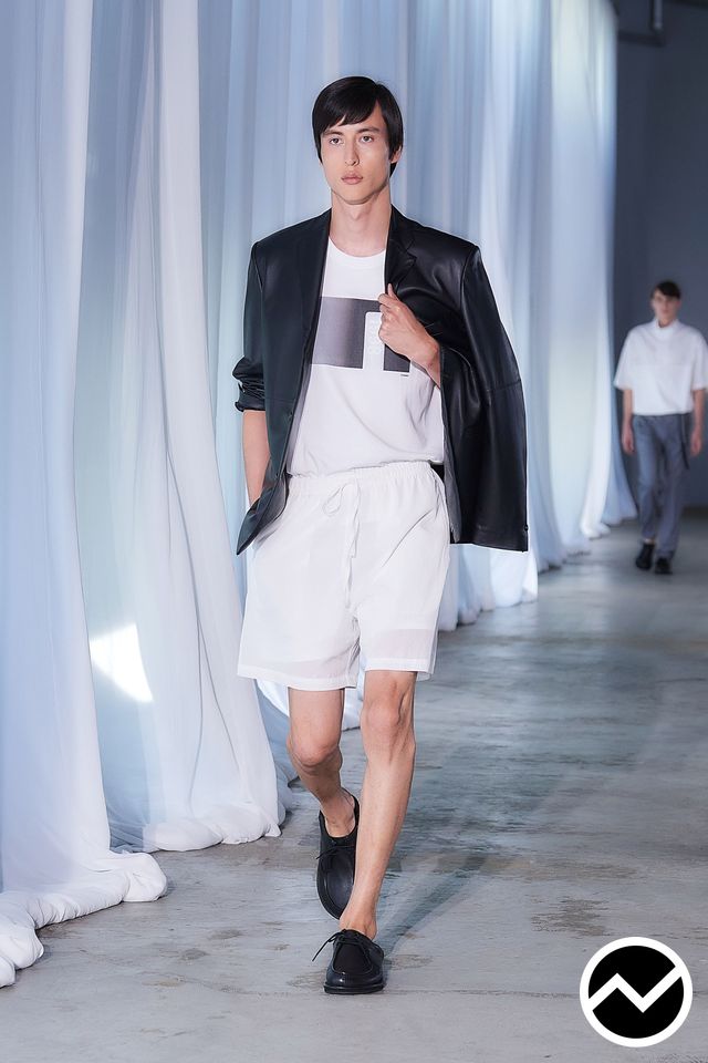 Attachment, SS27 menswear, Side Pocket Shorts, look 26