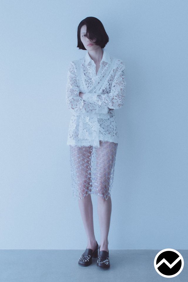 Chika Kisada, SS27 womenswear, Straight Skirts, look 6