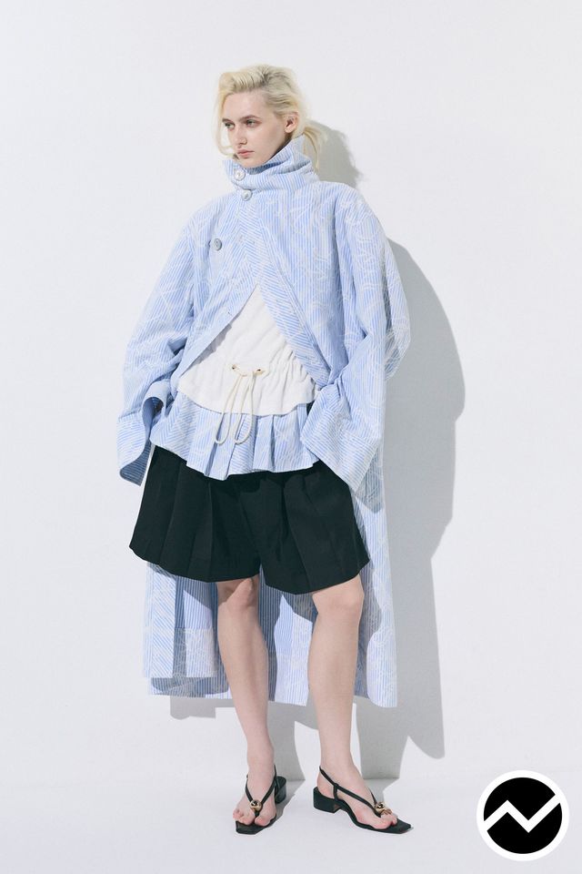 Harunobumurata, SS27 womenswear, Baggy Shorts, look 4