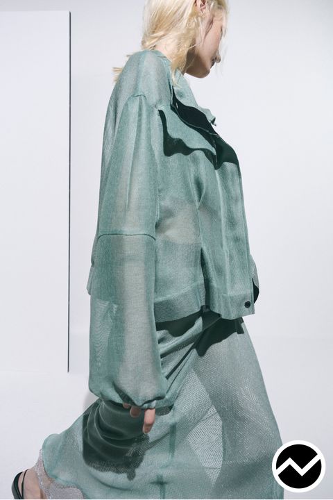 Harunobumurata, SS27 womenswear, Drop Shoulder Jacket, look 24