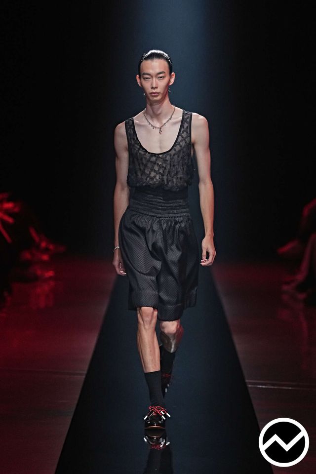 Wisharawish, SS27 menswear, Above The Knee Shorts, look 4